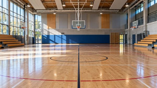Choisir le revêtement idéal pour un gymnase de basket indoor